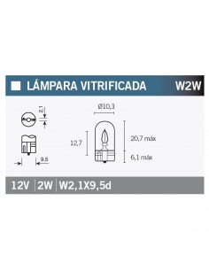 Caja de 10 lámparas OSRAM 2820
