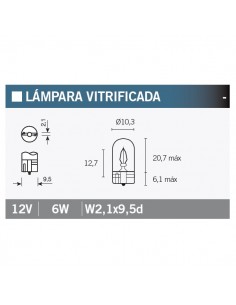 Caja de 10 lámparas OSRAM 2886X