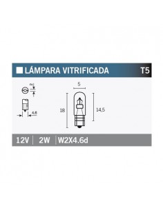 Caja de 10 lámparas OSRAM 2722