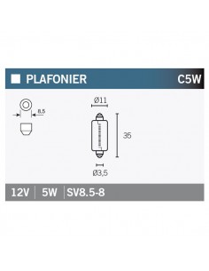 Caja de 10 lámparas OSRAM 6418