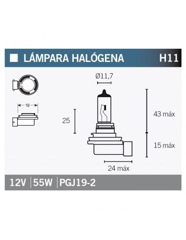 Lámpara OSRAM 64211NBP H11