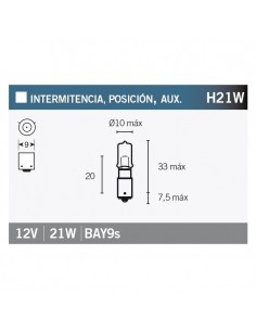 Caja de 10 lámparas OSRAM 64136