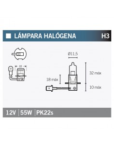 Lámpara OSRAM 64151NBP H3