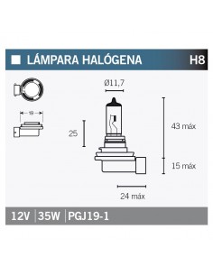 Lámpara OSRAM 64212 H8