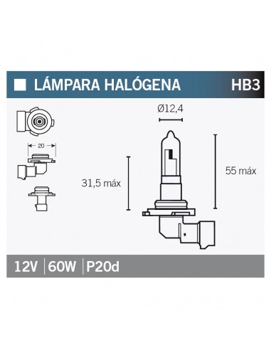 Lámpara OSRAM 9005-01B HB3