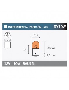 Caja de 10 lámparas OSRAM 5009
