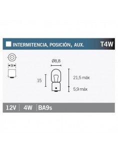 Caja de 10 lámparas OSRAM 3893
