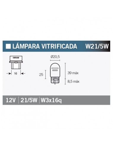 Caja de 10 lámparas OSRAM 7515