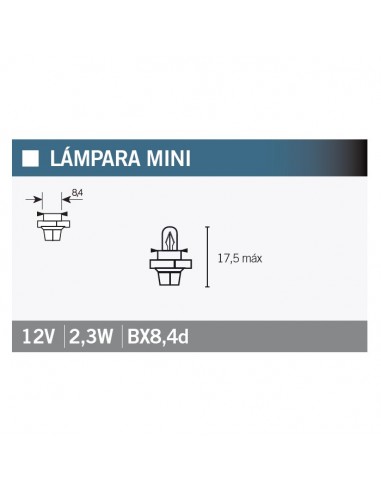 Lámpara OSRAM 2723MFX6 BX8,4d