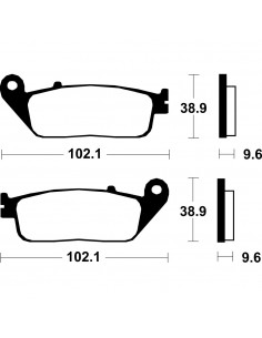 Past. de freno Bendix delanteras comp. sinterizado para deportivas MF200
