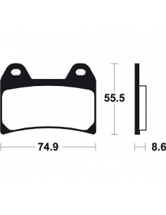 Past. de freno Bendix delanteras comp. sinterizado para deportivas MF206