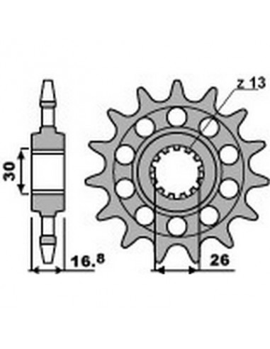 Piñón PBR 16 dientes paso 520 Honda CBR600/1000RR