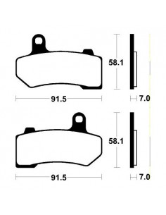 Past. de freno Bendix delanteras comp. sinterizado para deportivas MF330