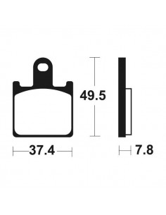 Past. de freno Bendix delanteras comp. sinterizado para deportivas MF338