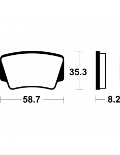Past. de freno Bendix comp. sinterizado para off-road racing MOR367