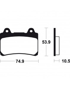 Past. de freno Bendix traseras comp. sinterizado para deportivas MR090