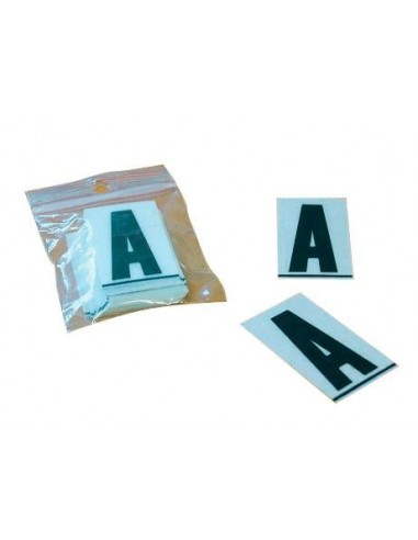 Caractere PPI 45mm Z clip para matrícula en PVC 50uds