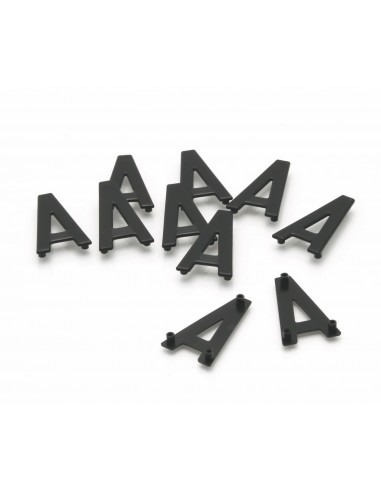 Caractere PPI 45mm 7 clip para matrícula en aluminio 10uds
