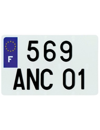 Matrículas Francesa PPI 210x130 FNI Tipo F Aluminio 10uds