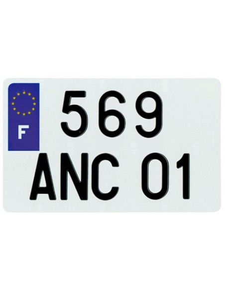 Matrículas Francesa PPI 210x130 FNI Tipo F Aluminio 10uds