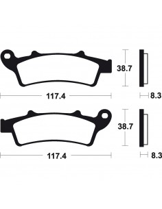 Past. de freno Bendix comp. sinterizado para Maxi Scooter MSS261