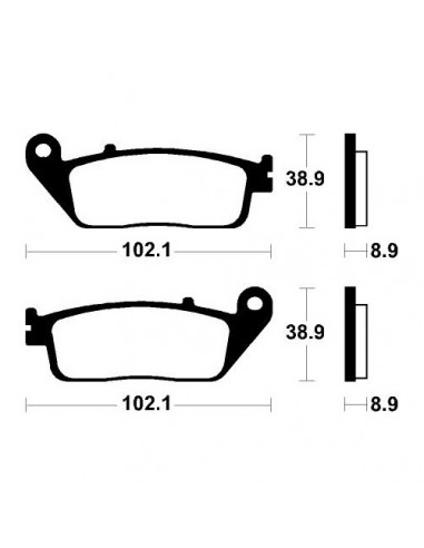 Past. de freno Bendix comp. sinterizado para Maxi Scooter MSS311