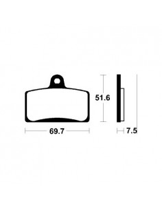 Past. de freno Bendix comp. sinterizado para Maxi Scooter MSS321