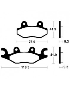 Past. de freno Bendix comp. sinterizado para Maxi Scooter MSS378