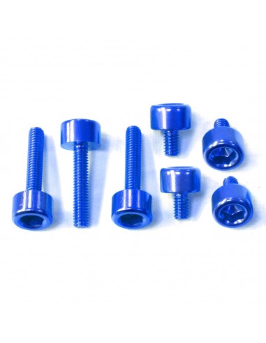 Kit tornilleria tapón depósito Pro-Bolt Honda Aluminio azul THONB