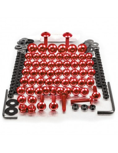 Kit tornillos de carenado Pro-Bolt ZX10R (06-07) aluminio rojo FKA286R