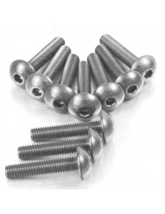 Kit tornillos de carenado Pro-Bolt ZX10R (08-10) aluminio plata FKA287S