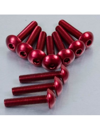 Kit tornillos de carenado Pro-Bolt ZX10R (11+) aluminio rojo FKA288R