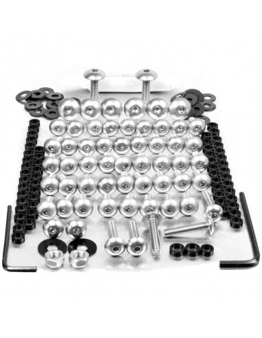 Kit tornillos de carenado Pro-Bolt ZX10R (11+) aluminio plata FKA288S