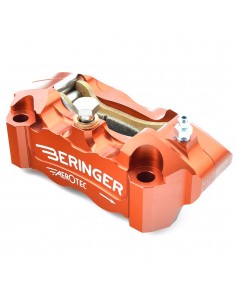 Pinza de freno de 4 pistones Radial Aerotec® Izquierda (108mm entre tornillos). Color NARANJA. (4R11AOMM)