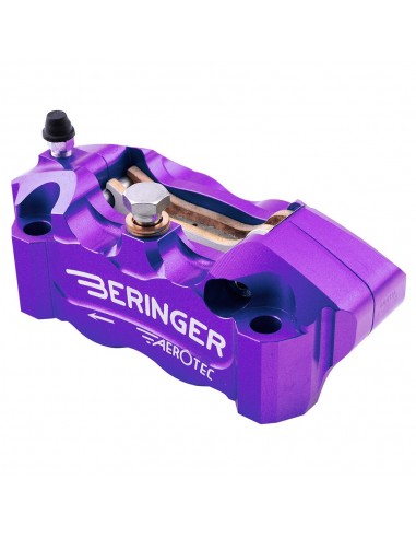 Pinza de freno de 4 pistones Radial Aerotec® Izquierda (108mm entre tornillos). Color VIOLETA. (4R11AP)