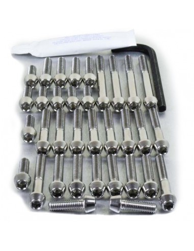 Kit tornillería aluminio motor+cárter Pro-Bolt ESU111R Rojo