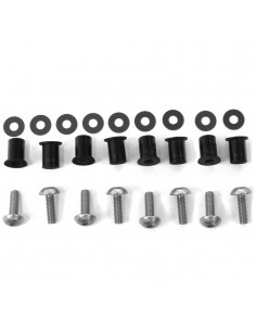 Kit tornillería de cúpula aluminio Pro-Bolt Plata SK020S