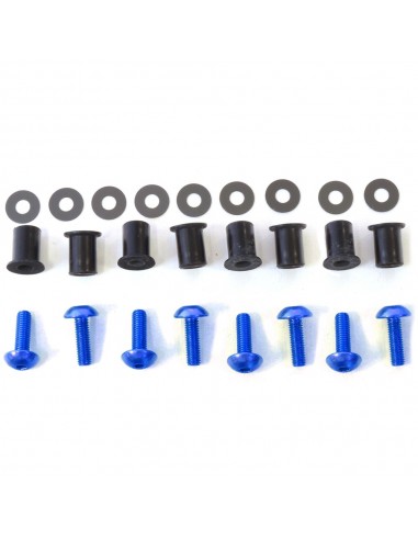 Kit tornillería de cúpula aluminio Pro-Bolt Azul SK190B