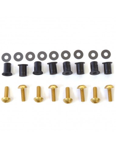Kit tornillería de cúpula aluminio Pro-Bolt Oro SK190G