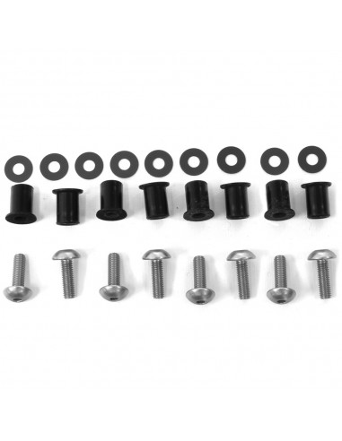 Kit tornillería de cúpula aluminio Pro-Bolt Plata SK190S