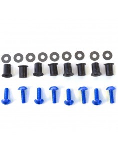 Kit tornillería de cúpula aluminio Pro-Bolt Azul SK2B
