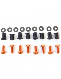 Kit tornillería de cúpula aluminio Pro-Bolt Naranja SK9O