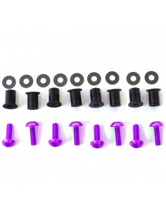 Kit tornillería de cúpula aluminio Pro-Bolt Violeta SK9P