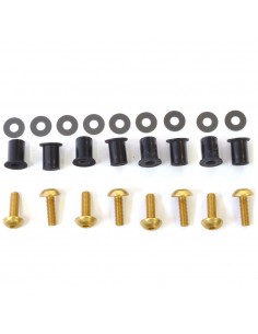 Kit tornillería de cúpula aluminio Pro-Bolt Oro SKDUC4G