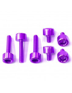 Kit tornillería tapón depósito Pro-Bolt aluminio TSU068P Violeta