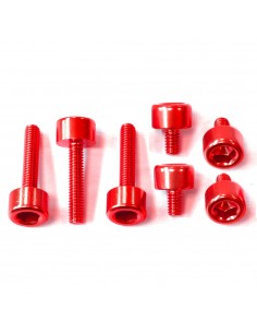 Kit tornillería tapón depósito Pro-Bolt aluminio TSU145R Rojo