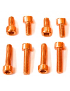 Kit tornillería tapón depósito Pro-Bolt aluminio TYA425O Naranja