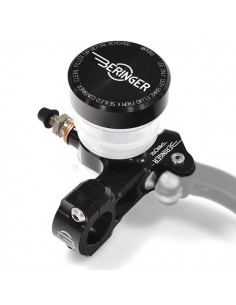 Bomba de freno axial clásica con depósito acoplado. Incluye maneta clásica. Color NEGRO. (BAR14B)