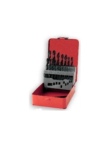 Juego de 19 brocas PTS OUTILLAGE HSS 1 - 10mm