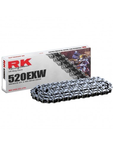 Cadena RK 520EXW con 76 eslabones negro